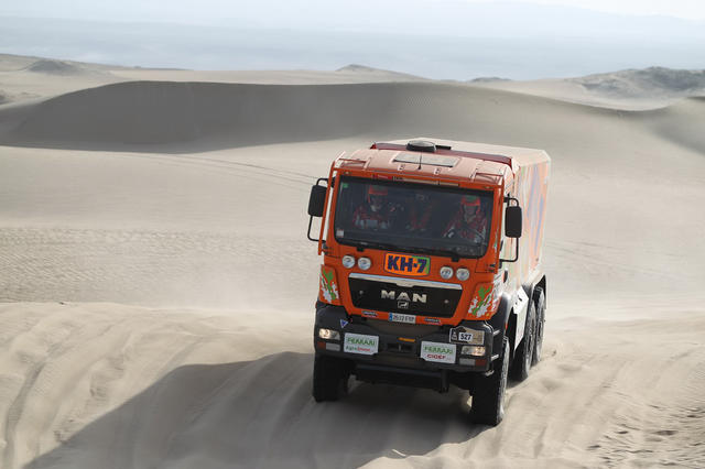 El MAN 6X6 de KH7 ya lidera la clasificación de camiones de serie 6X6.